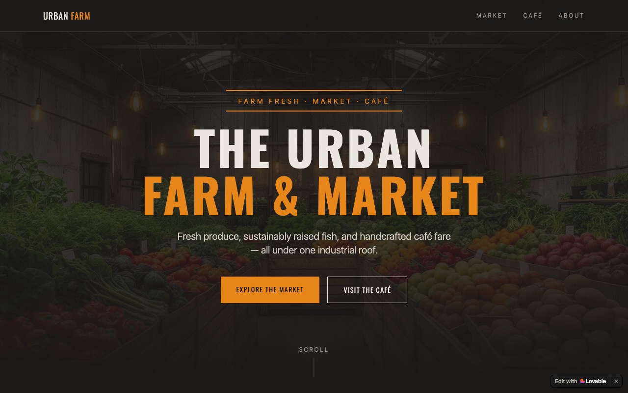 Urban Farm and Market site preview